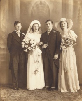 Grandmom and Popbo, wedding photograph